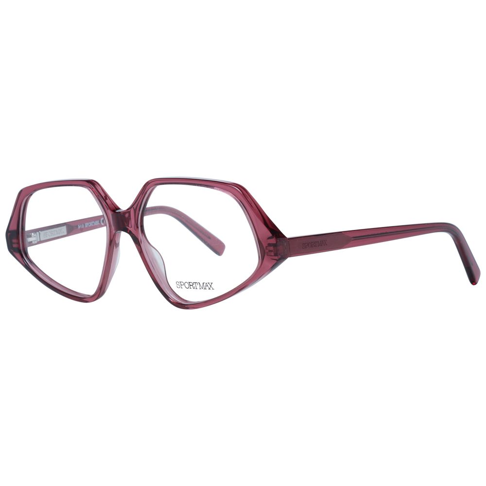 Sportmax Burgundy Women Optical Frames