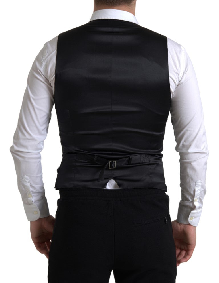 Dolce &amp; Gabbana Elegant Black Formal Dress Vest