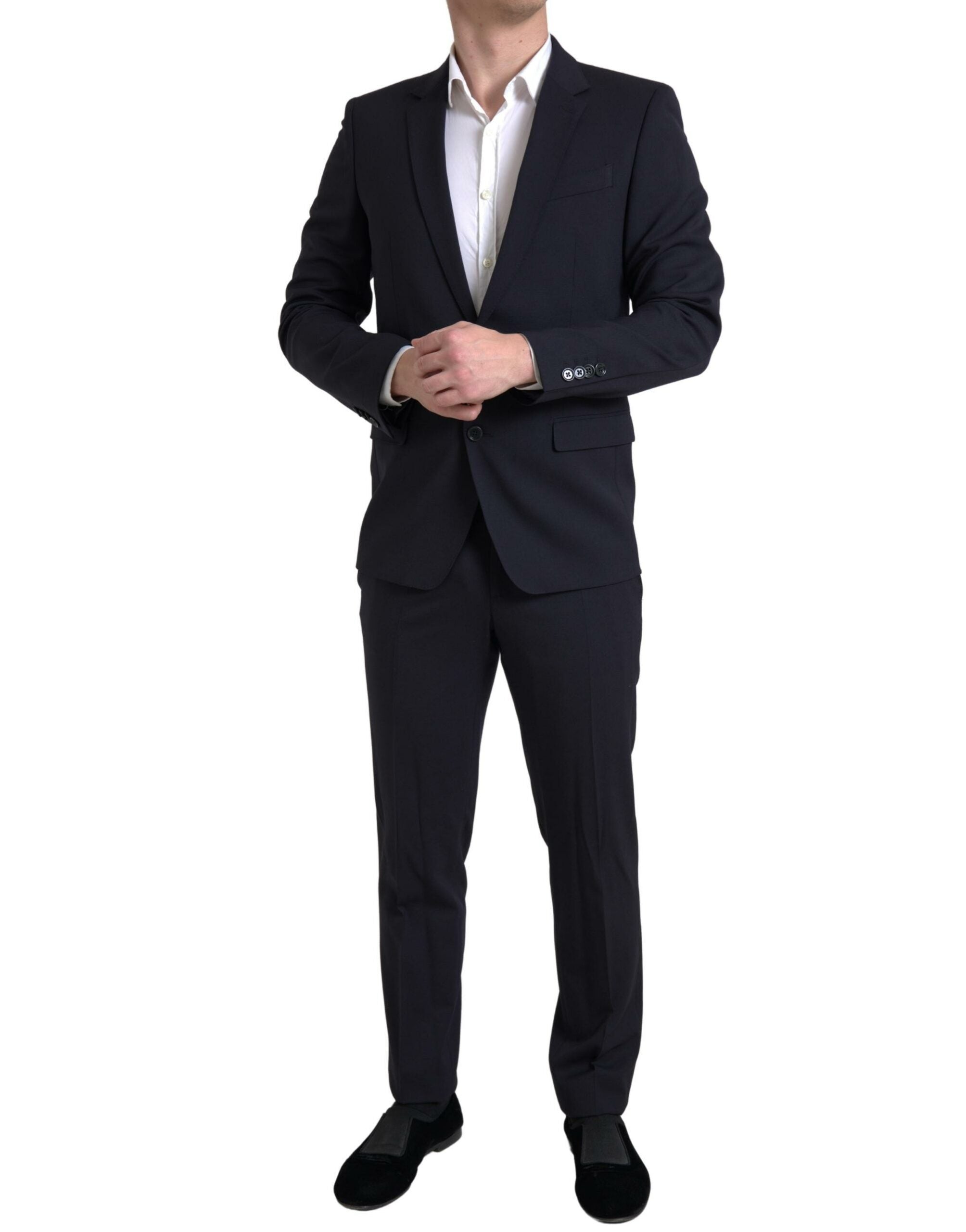 Dolce &amp; Gabbana Sleek Dark Blue Martini Slim Fit Suit