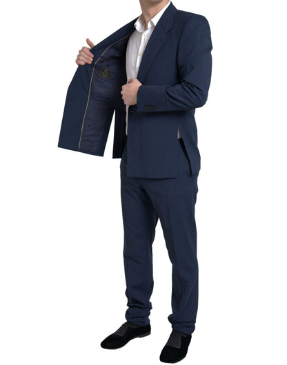 Dolce &amp; Gabbana Elegant Slim Fit Blue Two-Piece Suit