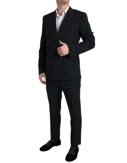 Dolce &amp; Gabbana Elegant Slim Fit Double Breasted Suit