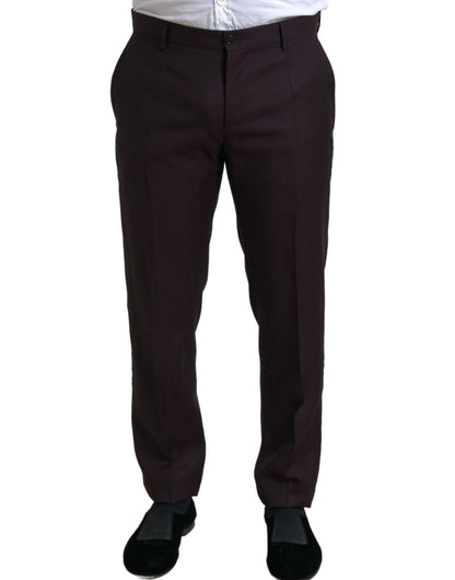 Dolce &amp; Gabbana Maroon Martini Slim Fit 2-Piece Suit