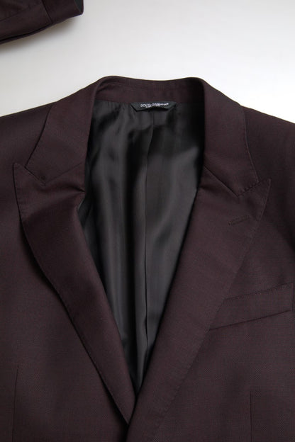 Dolce &amp; Gabbana Maroon Martini Slim Fit 2-Piece Suit