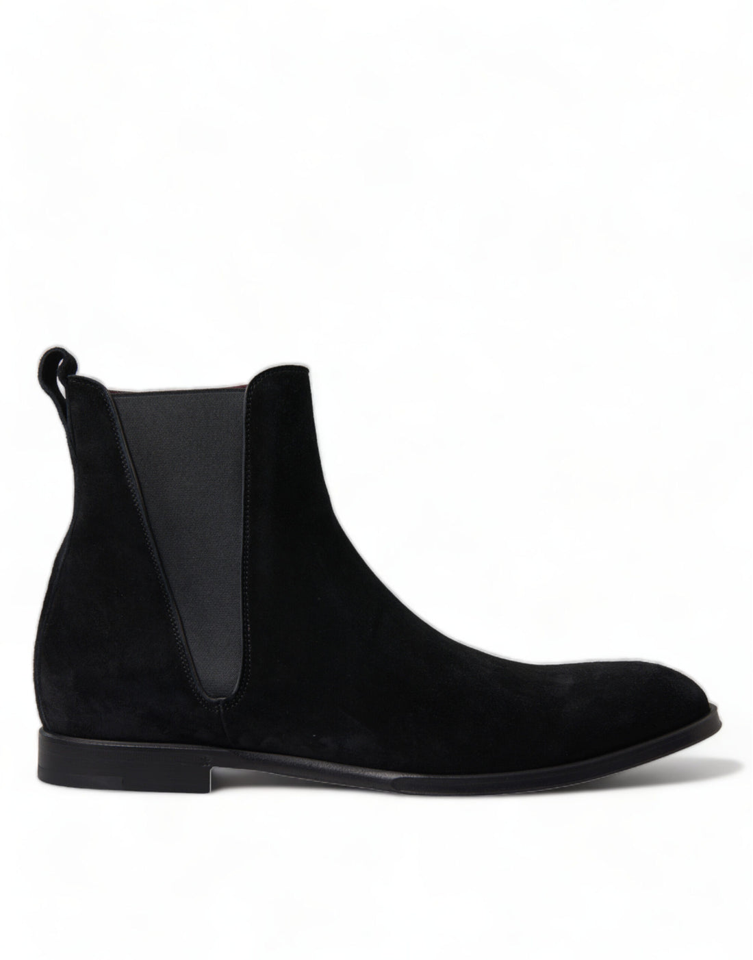 Dolce &amp; Gabbana Elegant Black Velvet Mid-Calf Boots