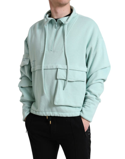 Dolce &amp; Gabbana Chic Mint Green Pullover Sweater