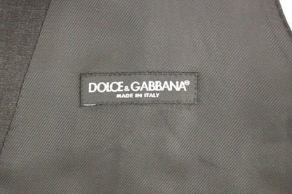 Dolce &amp; Gabbana Sleek Gray Wool Dress Vest