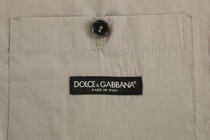 Dolce &amp; Gabbana Elegant Gray Slim Fit Dress Vest