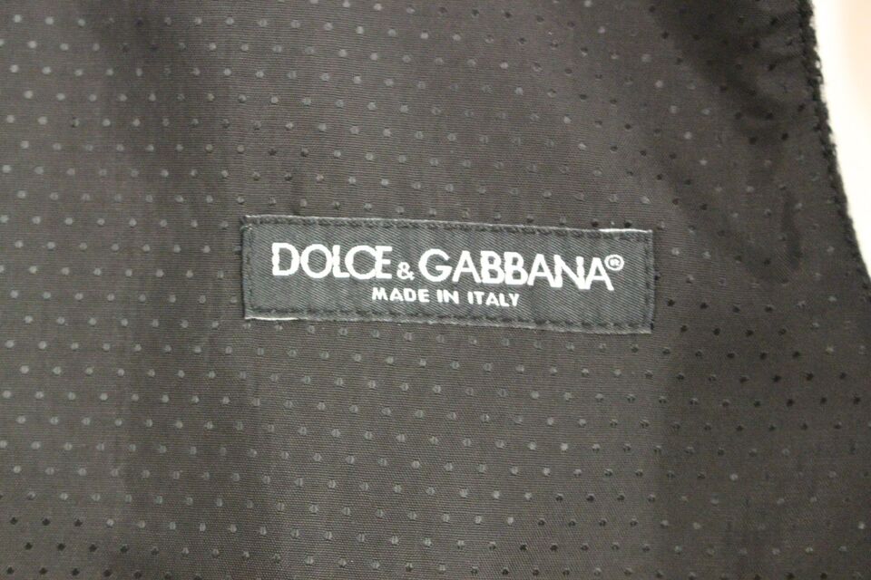 Dolce &amp; Gabbana Elegant Single Breasted Gray Dress Vest