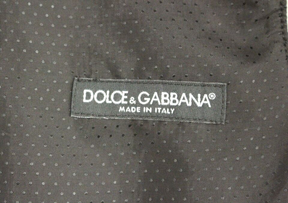 Dolce &amp; Gabbana Elegant Gray Wool Blend Dress Vest