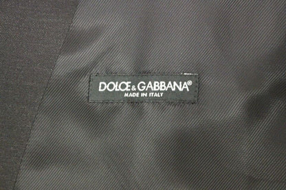 Dolce &amp; Gabbana Elegant Gray Wool Blend Dress Vest