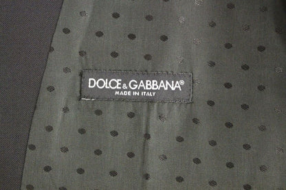 Dolce &amp; Gabbana Elegant Black Wool Formal Dress Vest