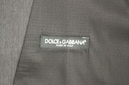 Dolce &amp; Gabbana Elegant Gray Wool Formal Vest