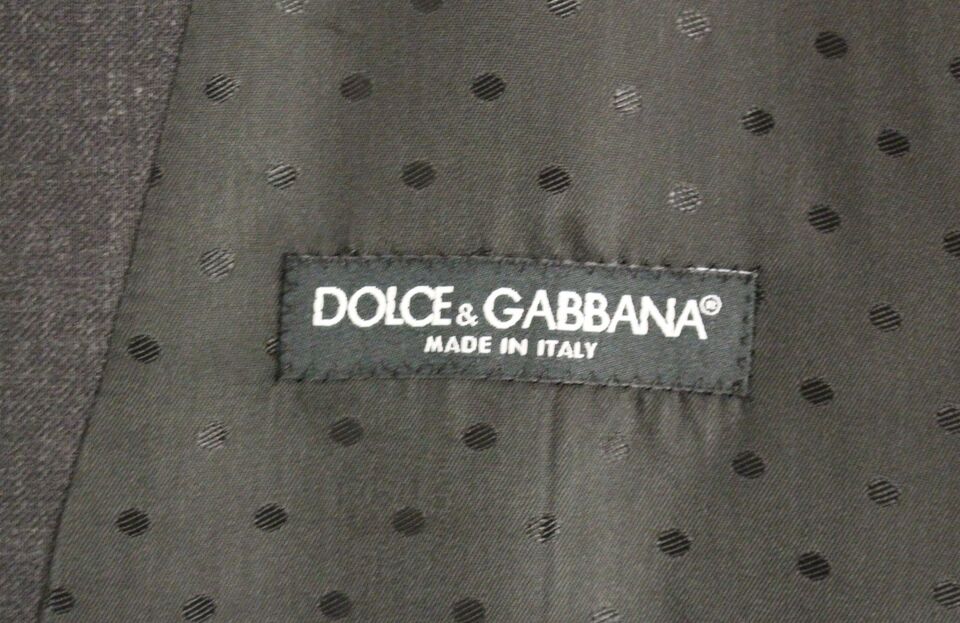 Dolce &amp; Gabbana Elegant Gray Wool Formal Dress Vest