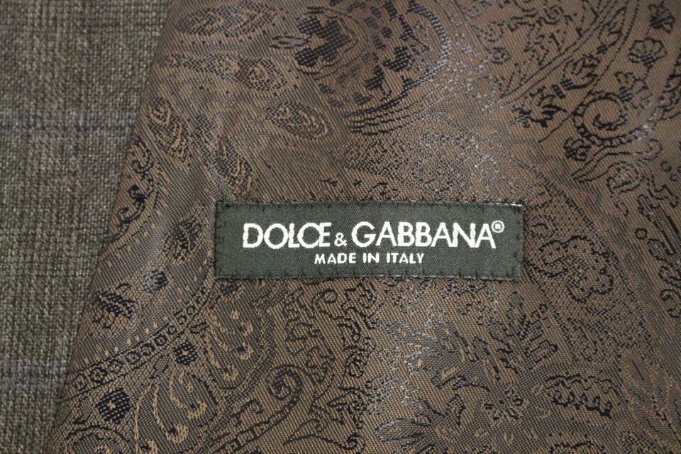 Dolce &amp; Gabbana Elegant Checkered Wool Dress Vest