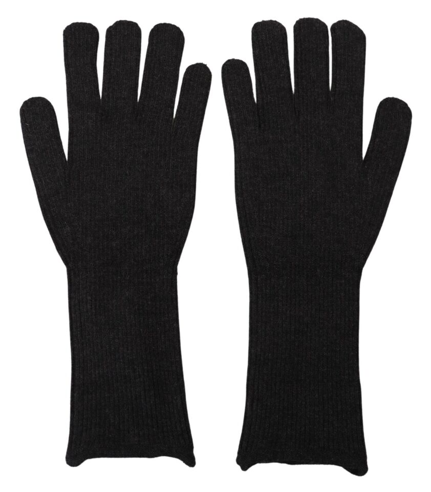 Dolce &amp; Gabbana Elegant Silk Blend Winter Gloves