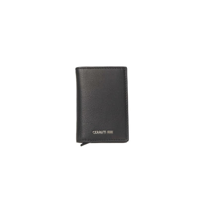 Cerruti 1881 Black Calf Leather Men Wallet