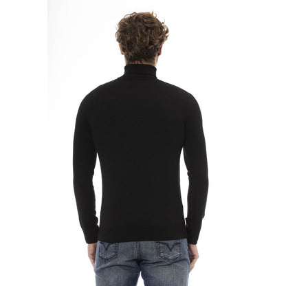 Baldinini Trend Black Wool Men Sweater