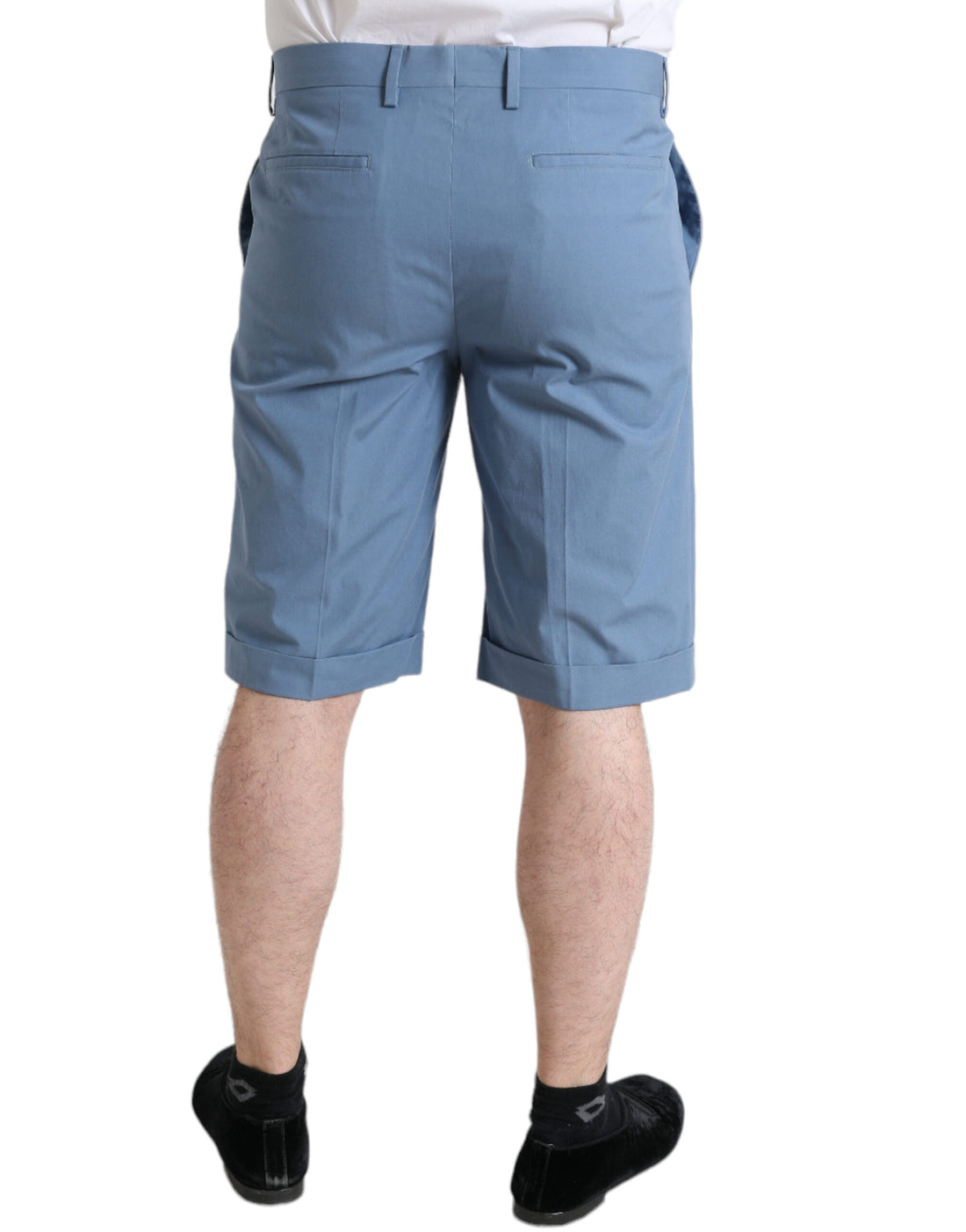 Dolce &amp; Gabbana Sky Blue Cotton Bermuda Shorts