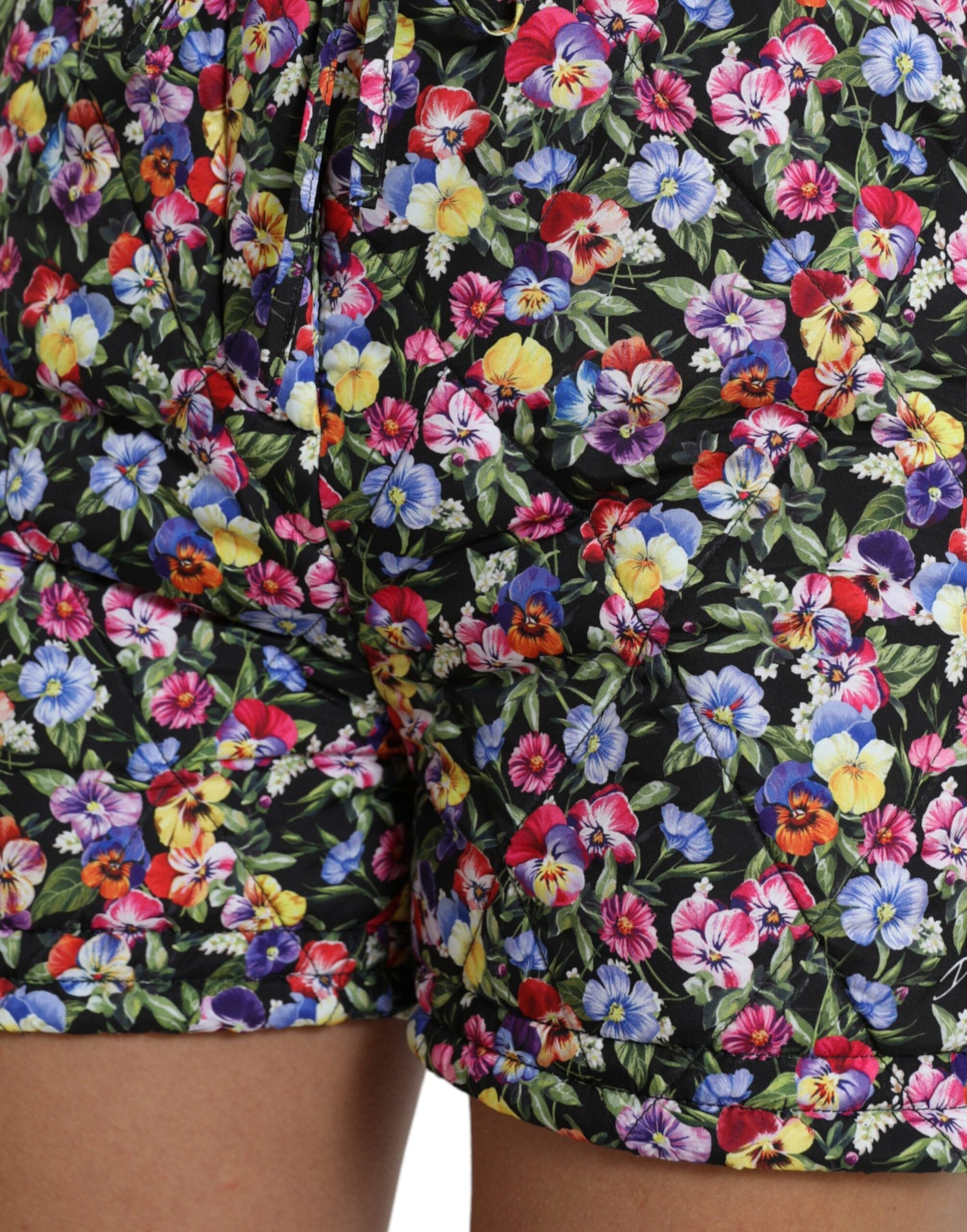 Dolce &amp; Gabbana Vibrant High Waist Floral Shorts