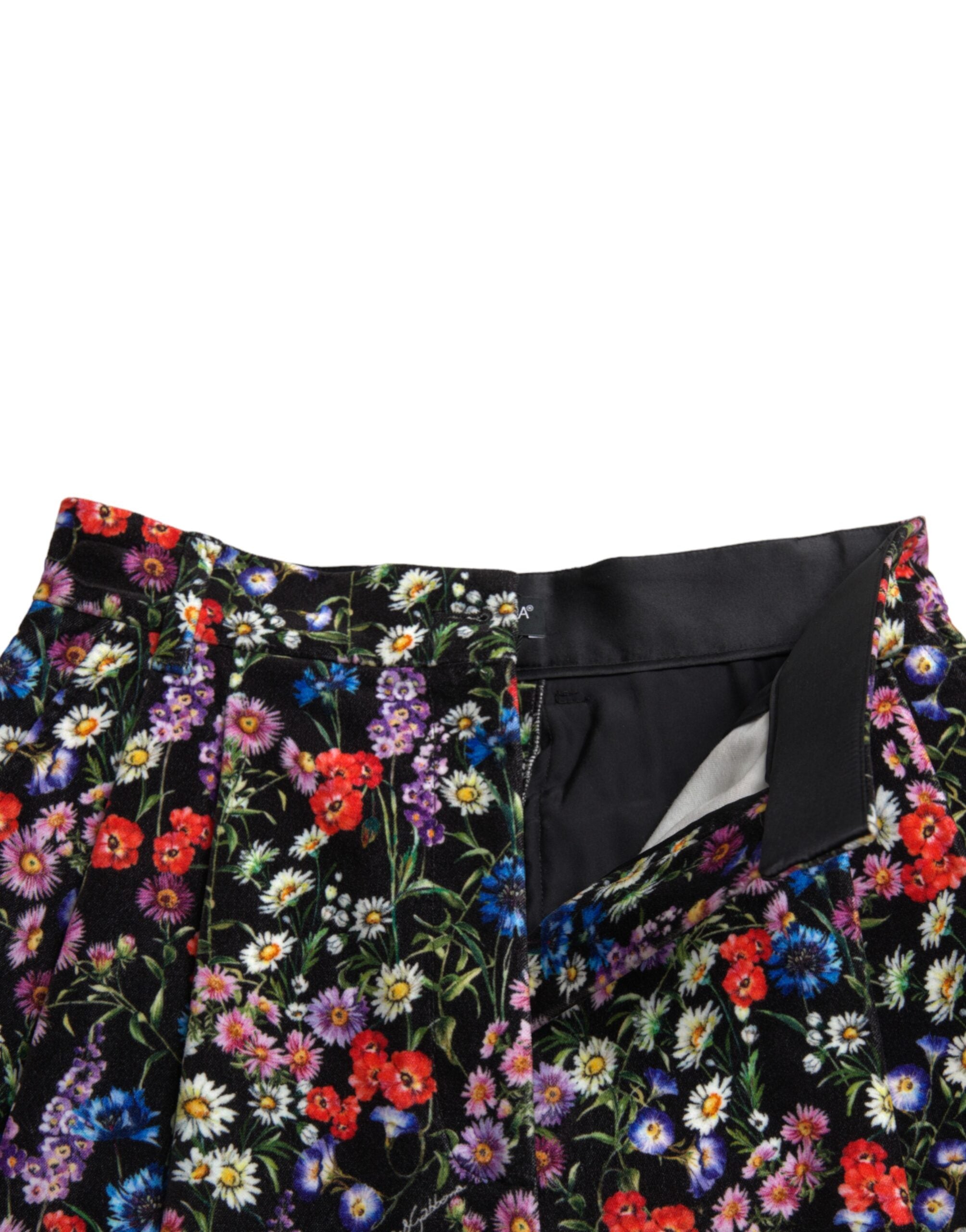 Dolce &amp; Gabbana Chic Floral High Waist Hot Pants Shorts