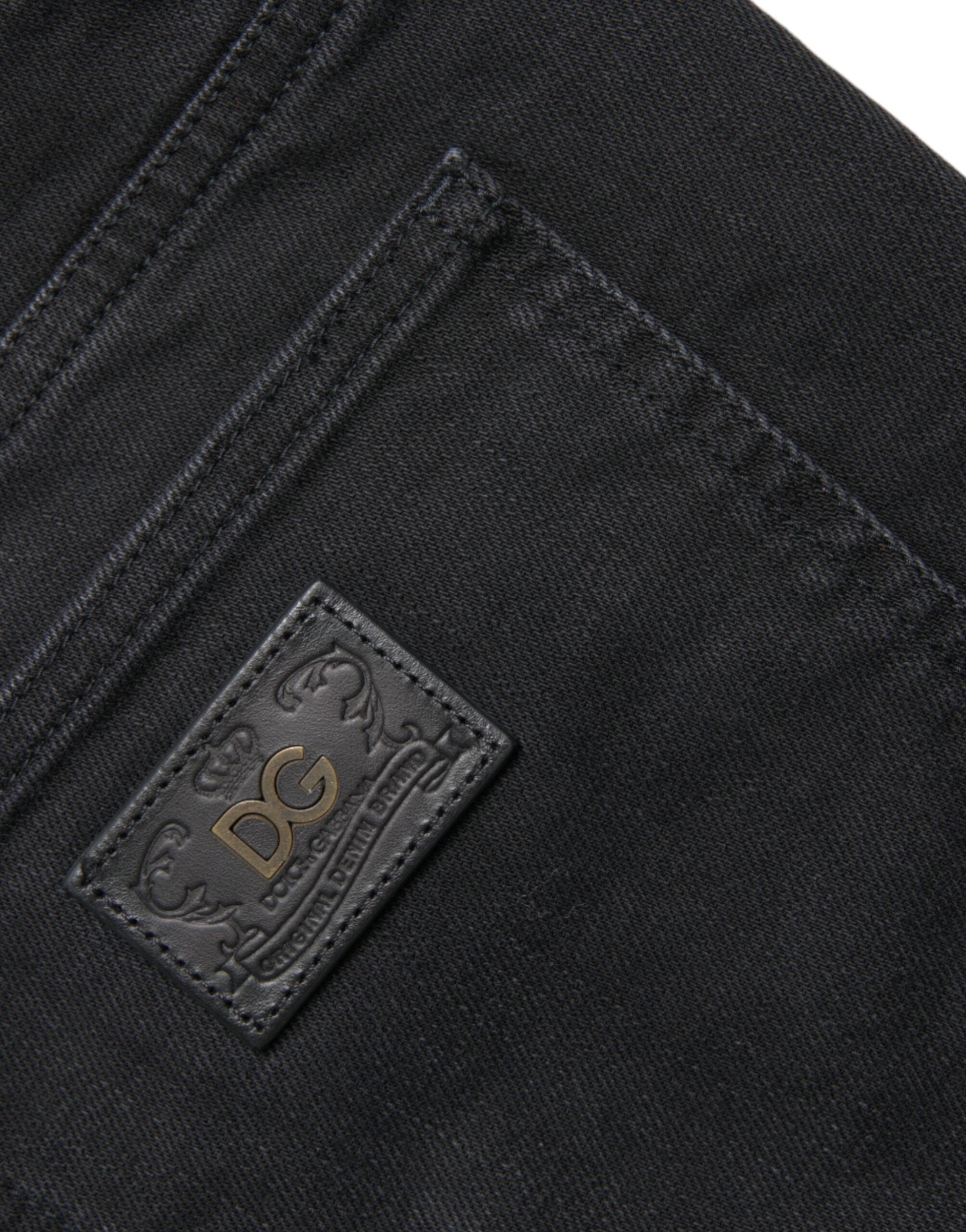 Dolce &amp; Gabbana Chic Black Bermuda Denim Shorts