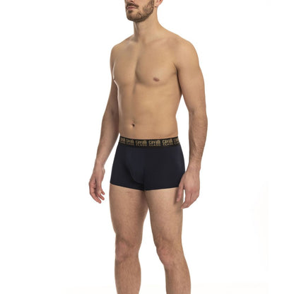 Cavalli Class Blue Cotton Men Underwear Trunk