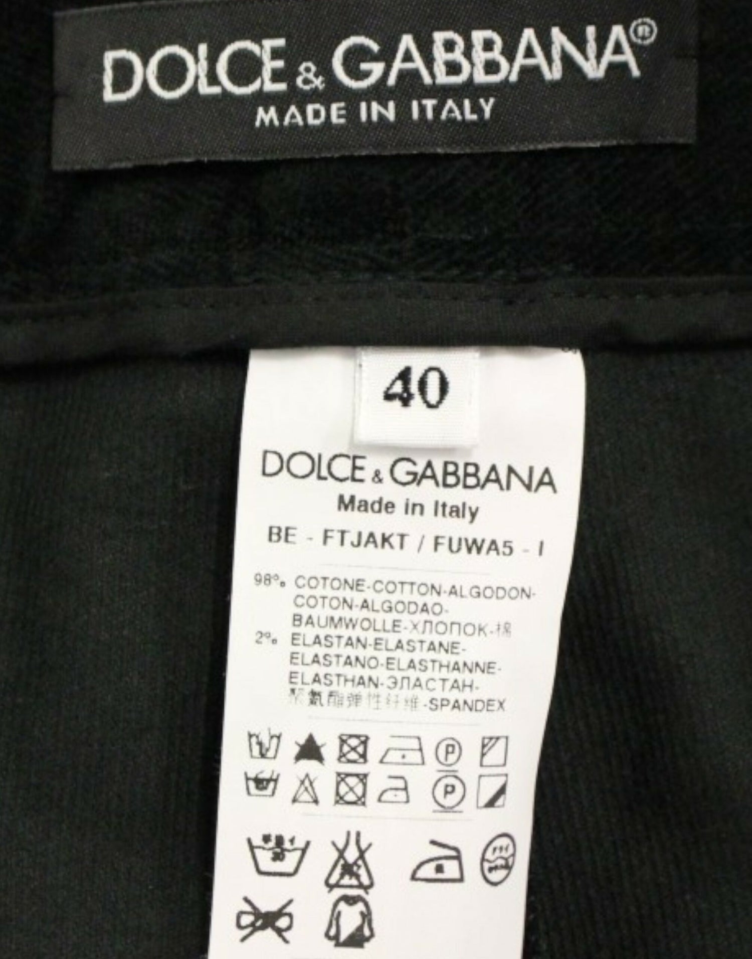 Dolce &amp; Gabbana Elegant Designer Black Shorts