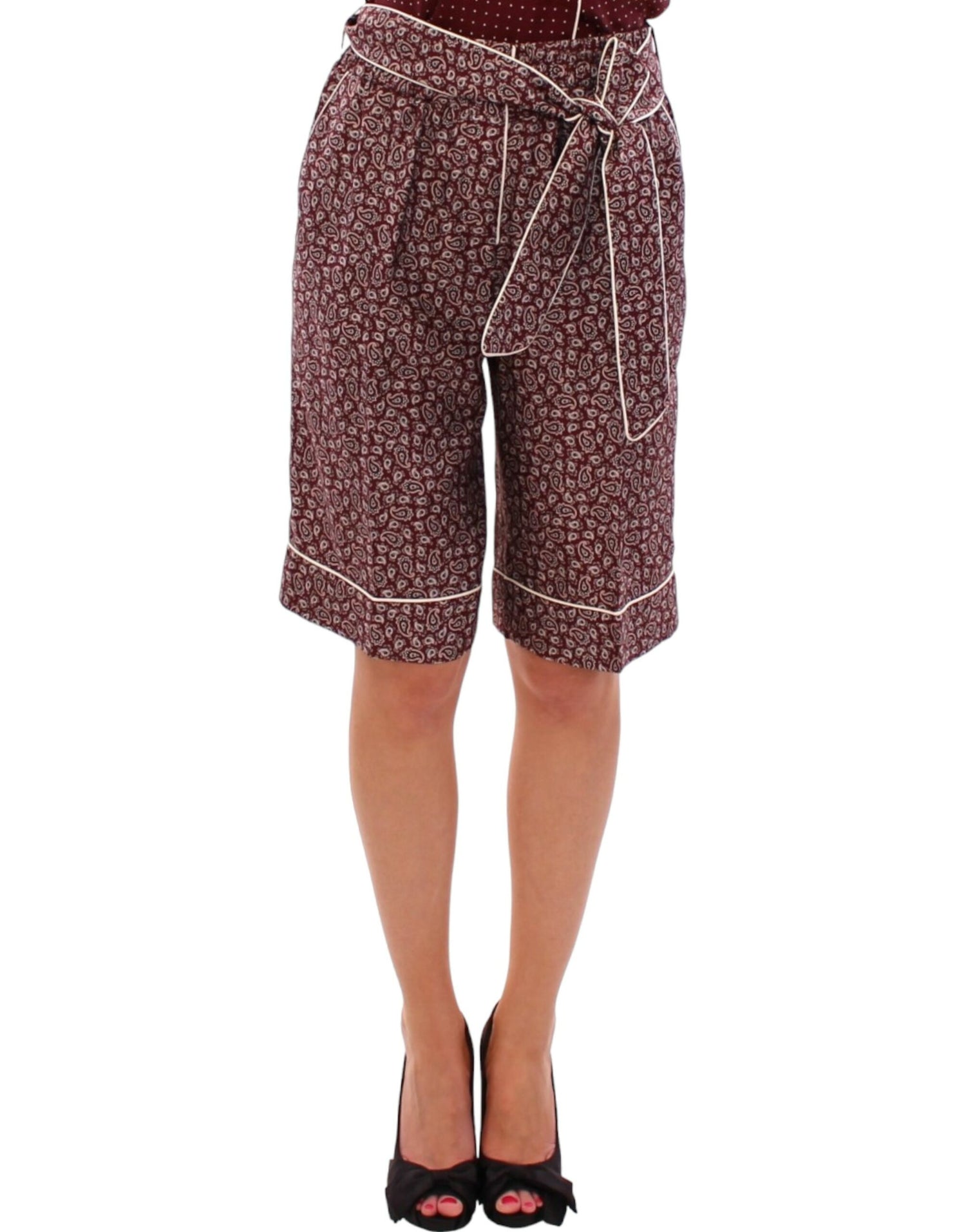 Dolce &amp; Gabbana Chic Silk Pajama Shorts