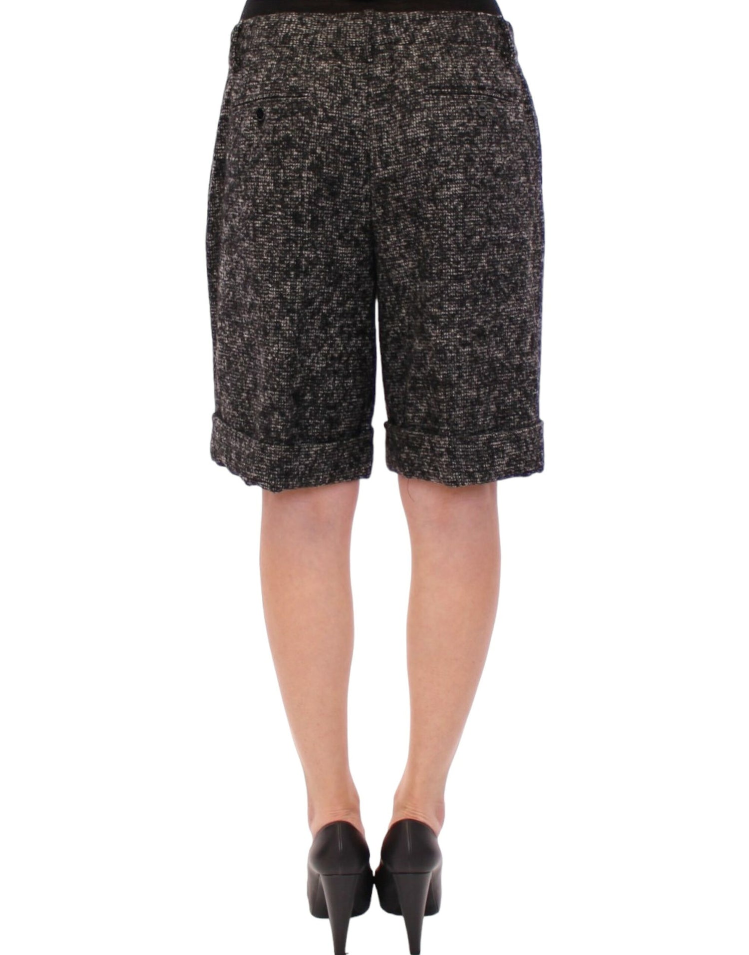 Dolce &amp; Gabbana Elegant Gray Alpaca Blend Shorts