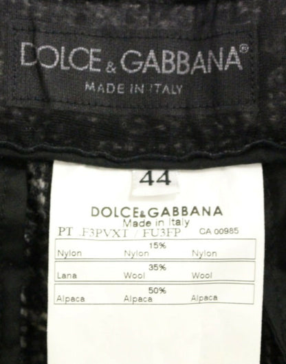 Dolce &amp; Gabbana Elegant Gray Alpaca Blend Shorts