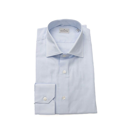 Bagutta &quot;Light Blue Cotton Men Shirt&quot;