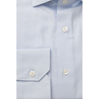 Bagutta &quot;Light Blue Cotton Men Shirt&quot;