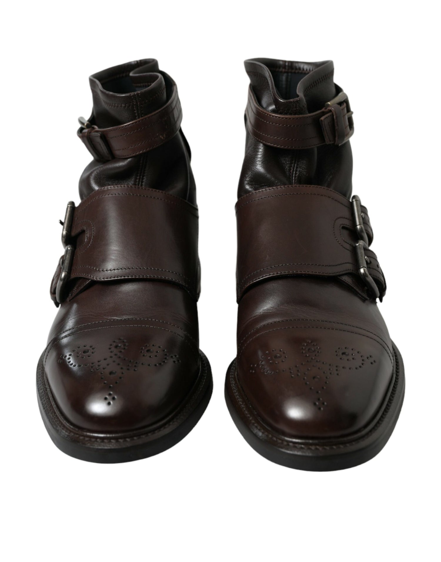 Dolce &amp; Gabbana Elegant Mens Leather Ankle Boots