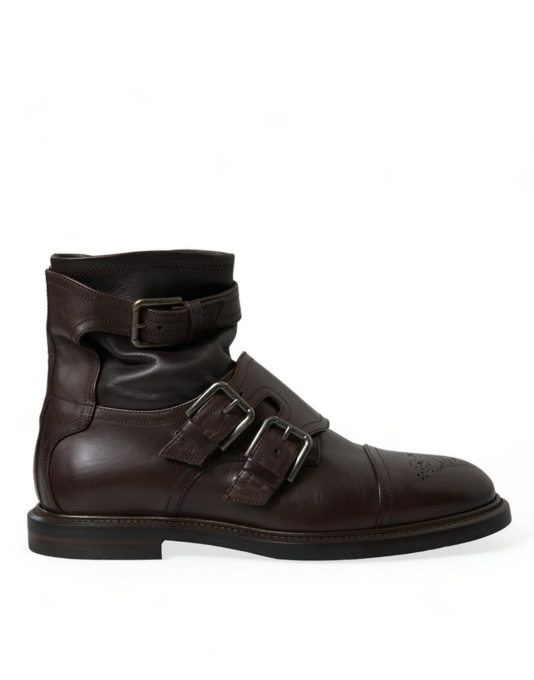 Dolce &amp; Gabbana Elegant Mens Leather Ankle Boots