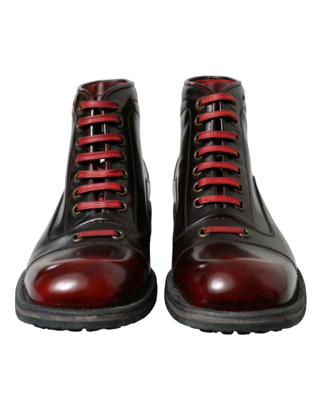 Dolce &amp; Gabbana Dapper Dual-Tone Leather Ankle Boots