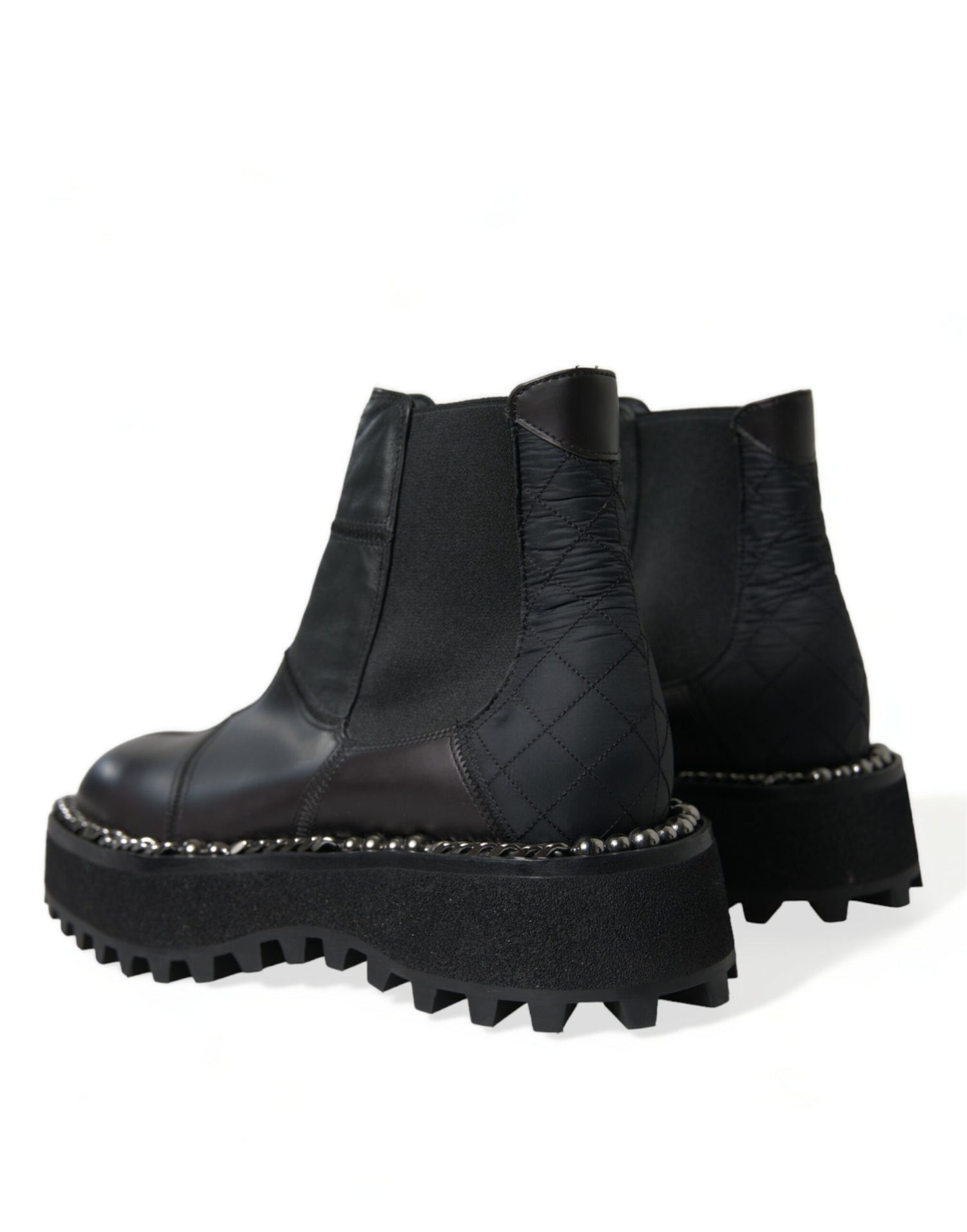 Dolce &amp; Gabbana Elegant Black Chelsea Slip-On Boots