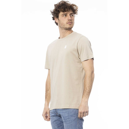 Invicta Beige Cotton Men T-Shirt