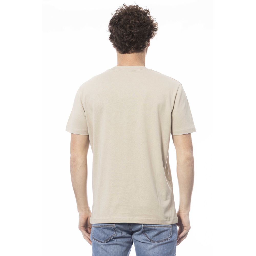 Invicta Beige Cotton Men T-Shirt