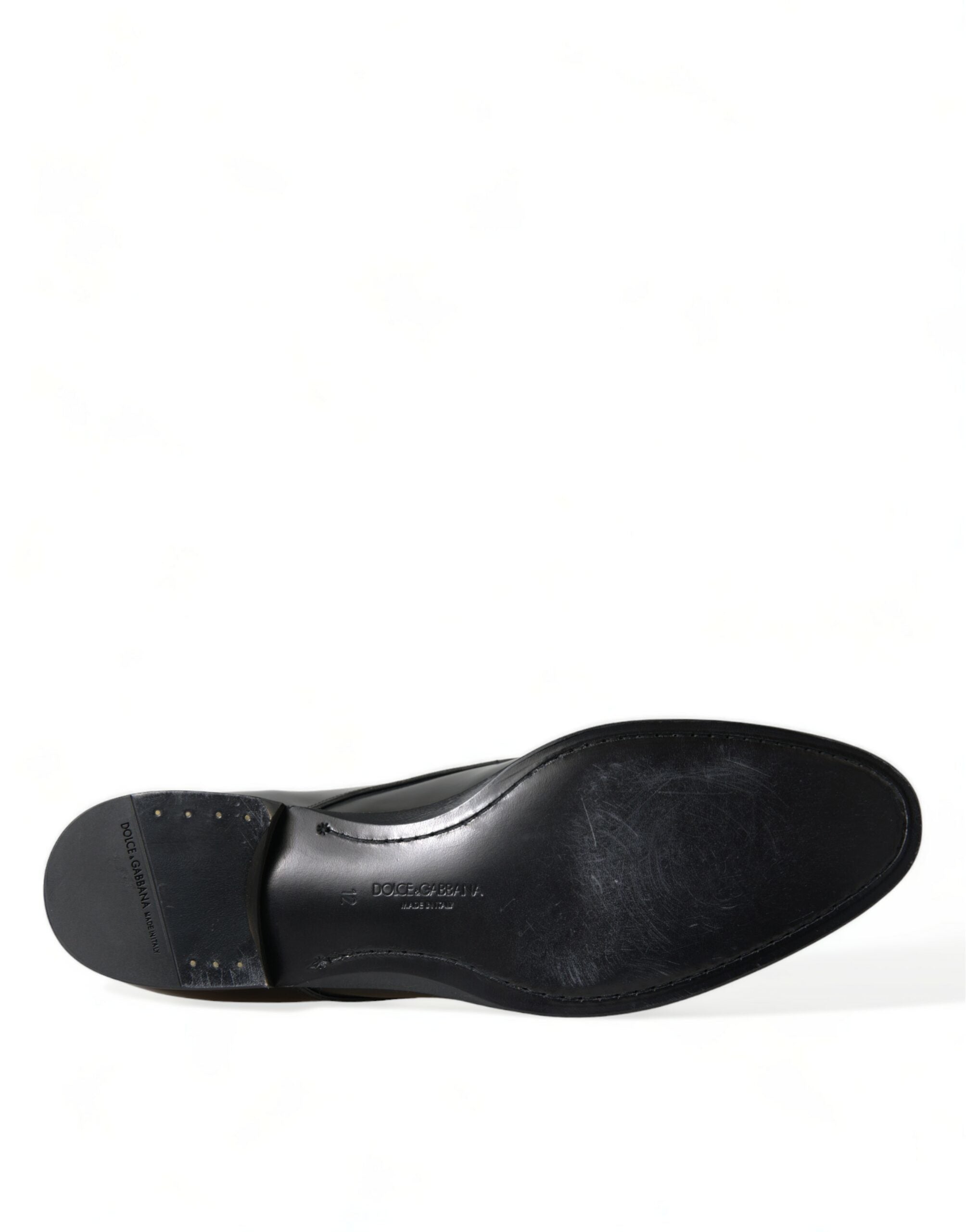 Dolce &amp; Gabbana Elegant Black Calfskin Men&