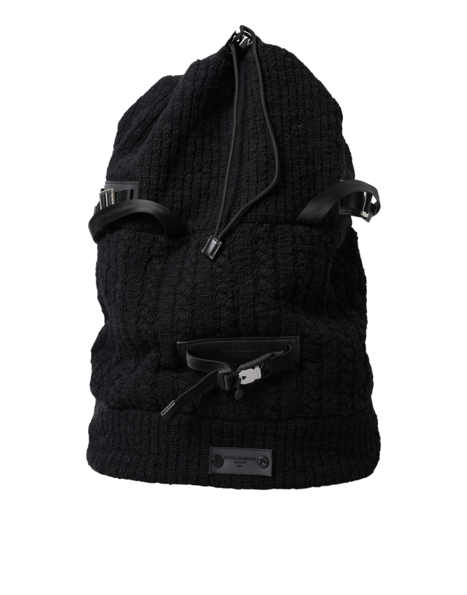 Dolce &amp; Gabbana Elegant Tricot Wool-Blend Backpack in Black