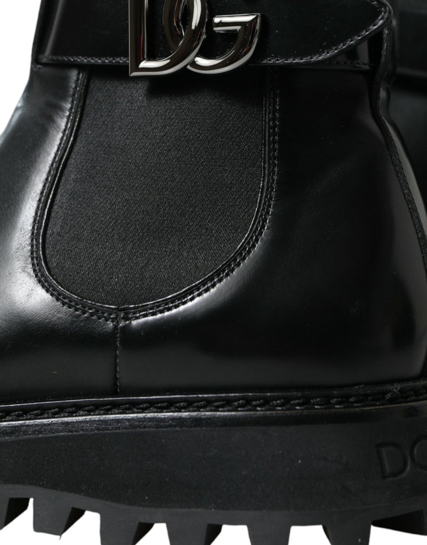 Dolce &amp; Gabbana Elegant Black Calf Leather Chelsea Boots