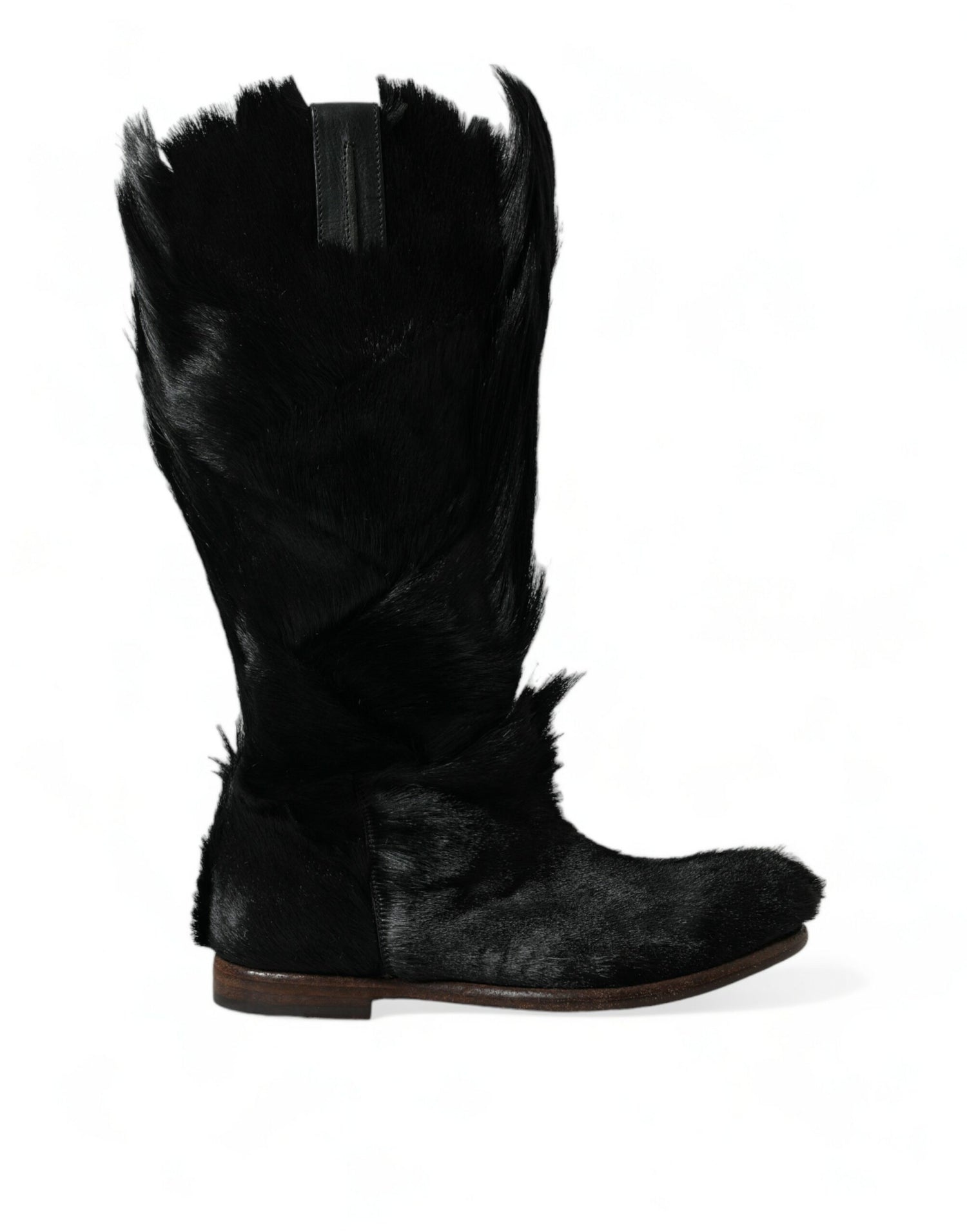 Dolce &amp; Gabbana Opulent Gazelle Fur Mid Calf Boots