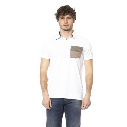 Distretto12 White Cotton Men Polo Shirt