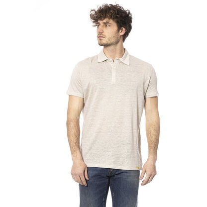 Distretto12 Beige Cotton Men Polo Shirt