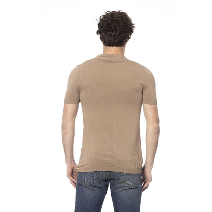 Distretto12 Beige Cotton Men Polo Shirt