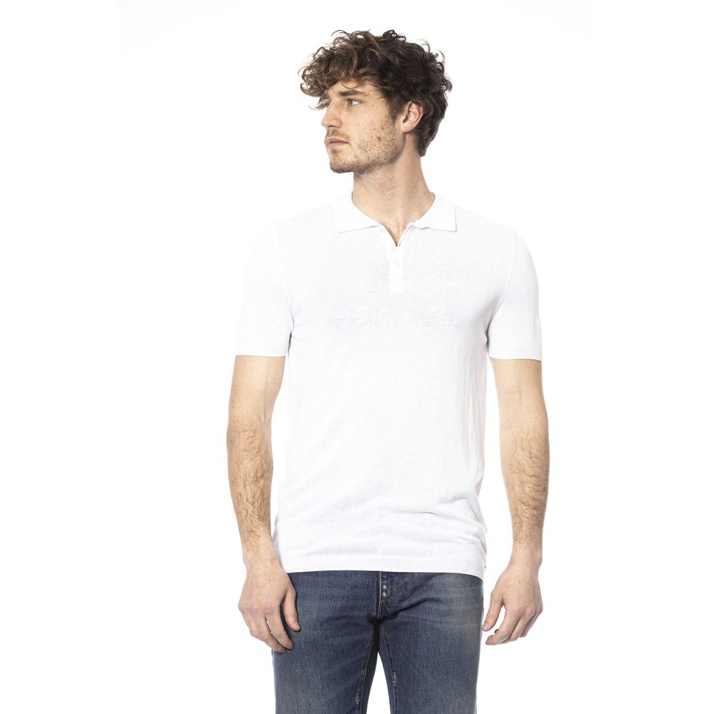 Distretto12 White Cotton Men Polo Shirt