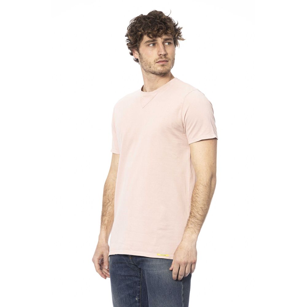 Distretto12 Pink Cotton Men T-Shirt