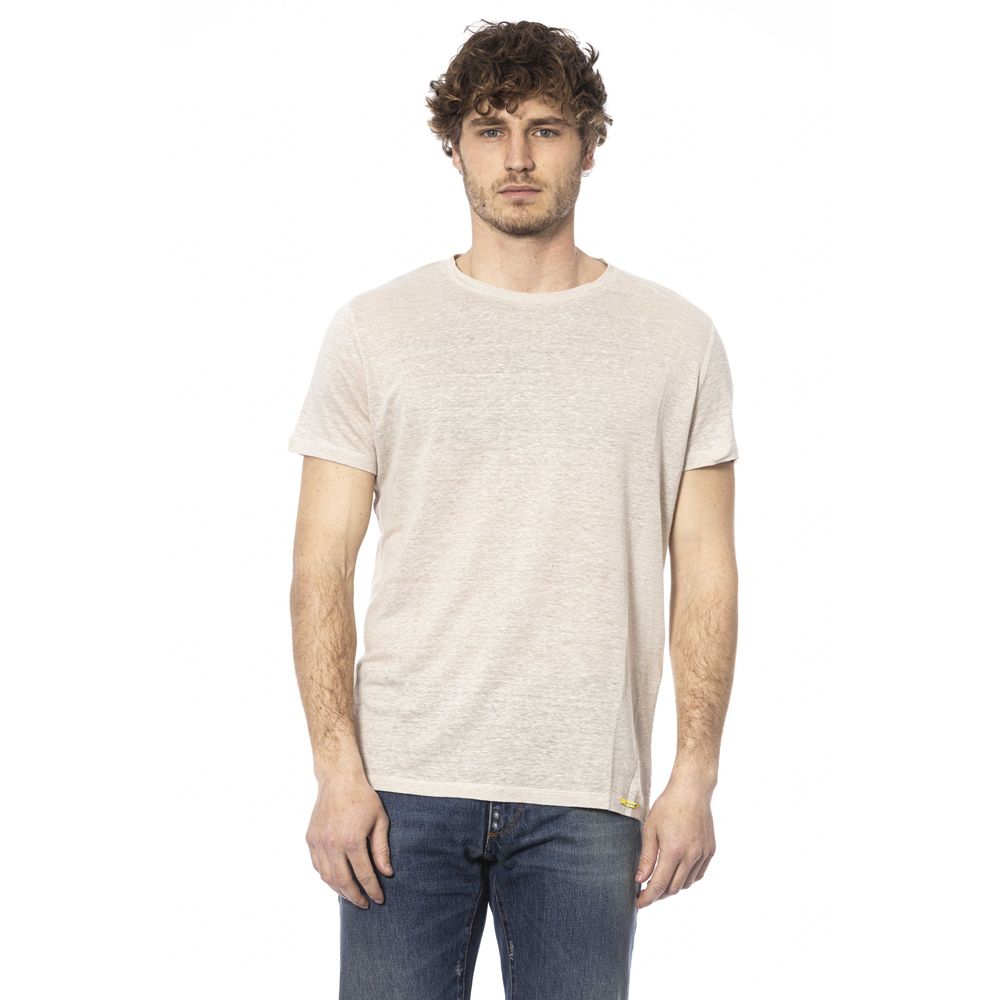 Distretto12 Beige Cotton Men T-Shirt