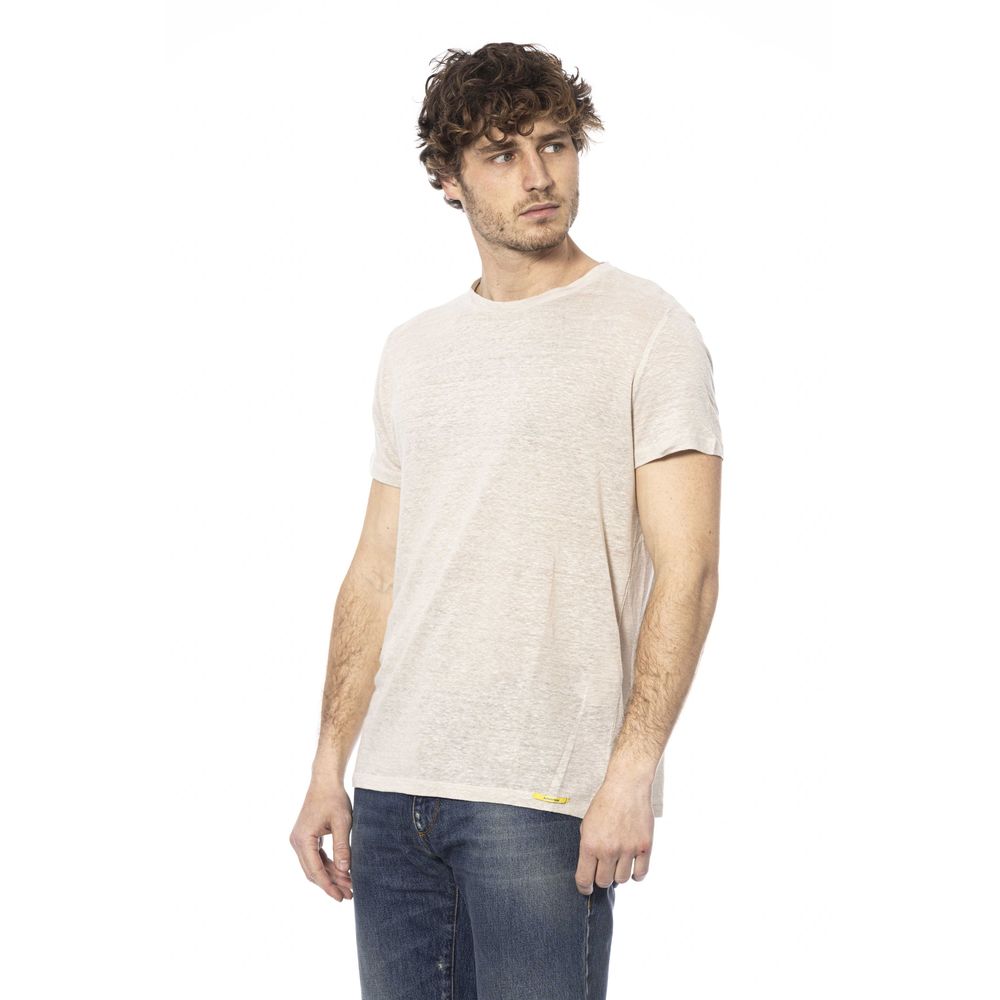 Distretto12 Beige Cotton Men T-Shirt