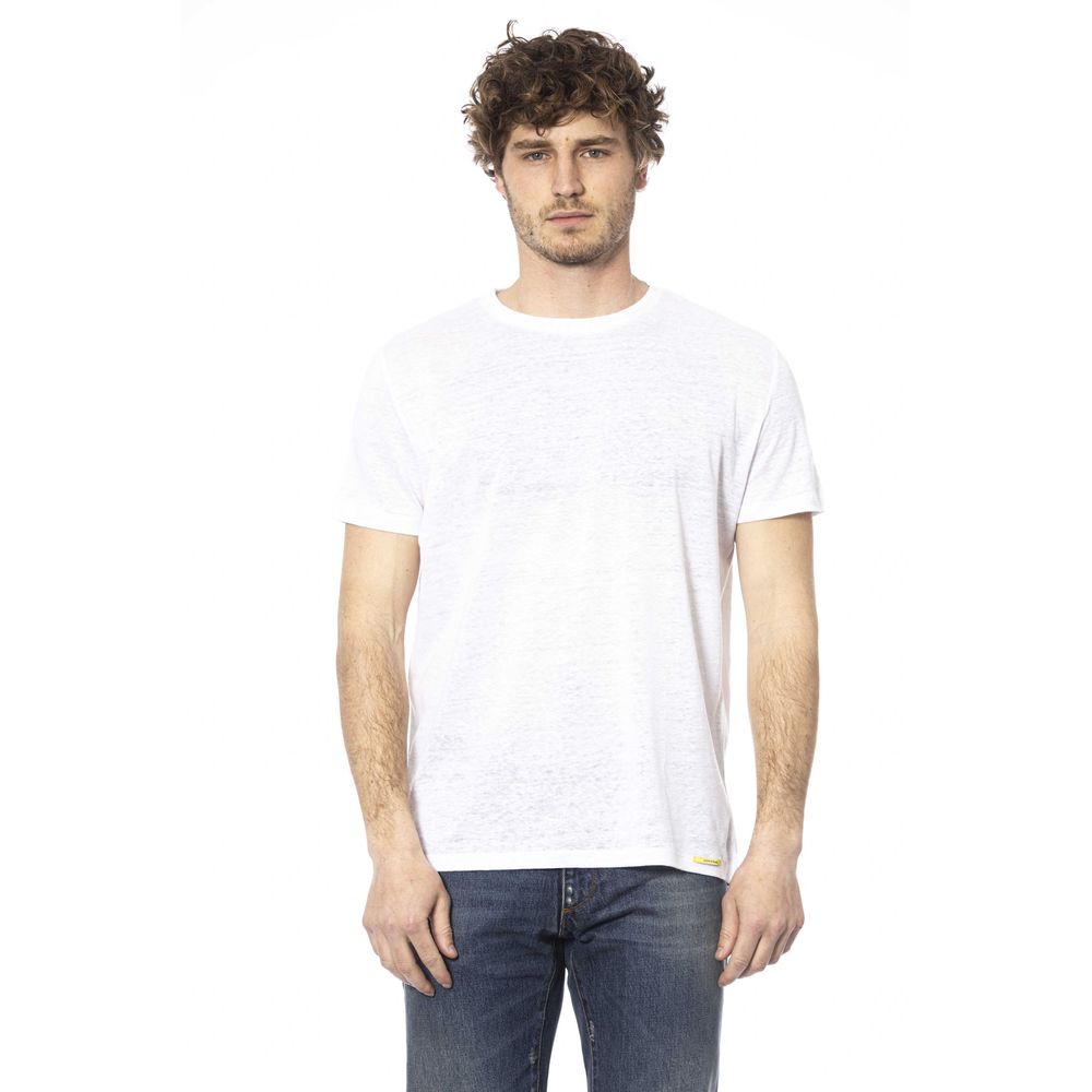 Distretto12 White Cotton Men T-Shirt